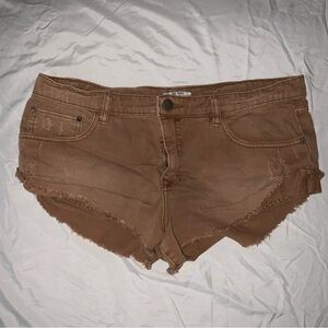 Free People denim short shorts LIKE NEW!